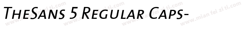 TheSans 5 Regular Caps字体转换